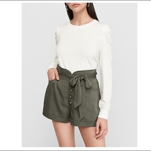 Express Super High Waist Silky shorts Small - Picture 1 of 8